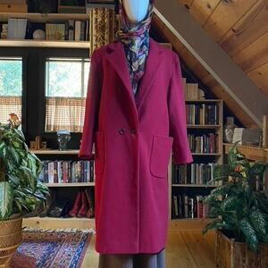 Red Wool Coat Vintage